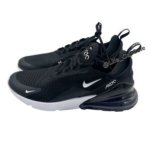 Size 11.5 Wns Nike Air Max 270 Black Running Sneakers White AH6789-001 /Men's 10